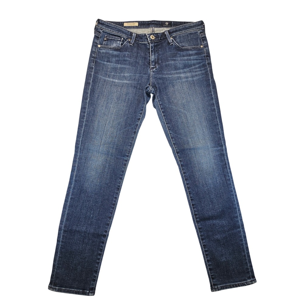 AG Adriano Goldschmied The Stevie Ankle Slim Straight Jeans Dark Wash 28R